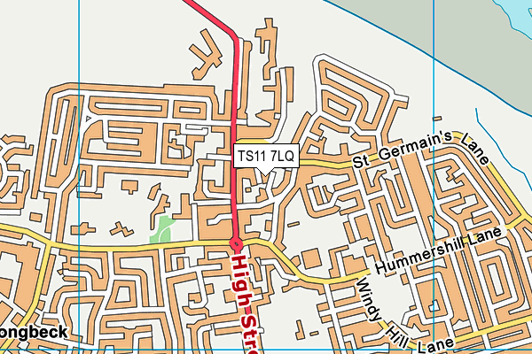 TS11 7LQ map - OS VectorMap District (Ordnance Survey) TS11 7LQ map - OS VectorMap District (Ordnance Survey)