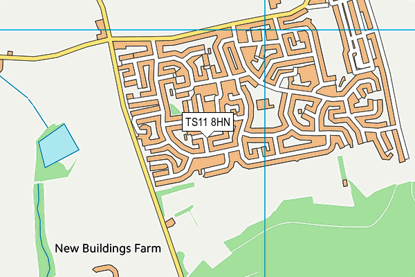 TS11 8HN map - OS VectorMap District (Ordnance Survey) TS11 8HN map - OS VectorMap District (Ordnance Survey)