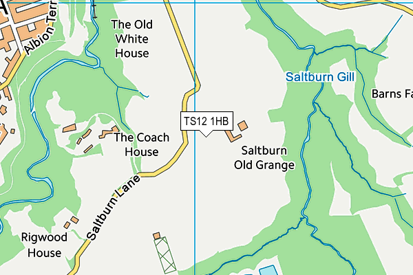 TS12 1HB map - OS VectorMap District (Ordnance Survey) TS12 1HB map - OS VectorMap District (Ordnance Survey)