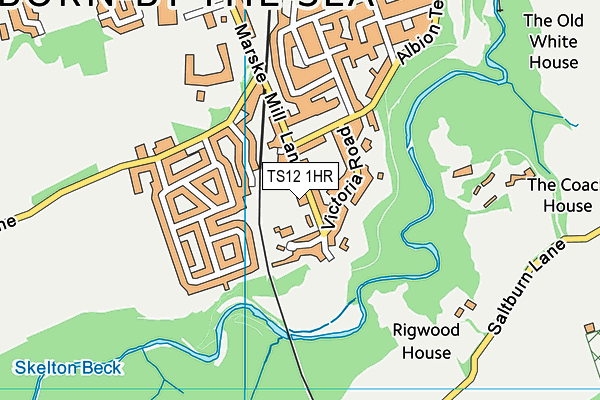 TS12 1HR map - OS VectorMap District (Ordnance Survey) TS12 1HR map - OS VectorMap District (Ordnance Survey)