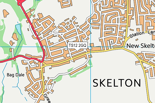 TS12 2GQ map - OS VectorMap District (Ordnance Survey) TS12 2GQ map - OS VectorMap District (Ordnance Survey)