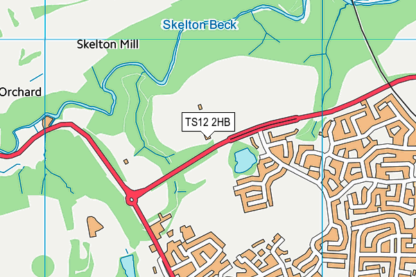 TS12 2HB map - OS VectorMap District (Ordnance Survey) TS12 2HB map - OS VectorMap District (Ordnance Survey)