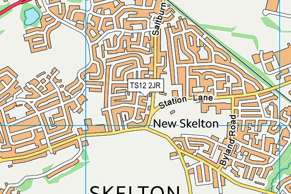 TS12 2JR map - OS VectorMap District (Ordnance Survey) TS12 2JR map - OS VectorMap District (Ordnance Survey)