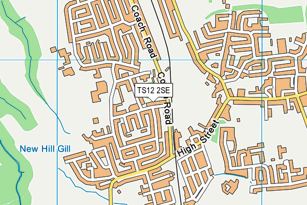 TS12 2SE map - OS VectorMap District (Ordnance Survey) TS12 2SE map - OS VectorMap District (Ordnance Survey)