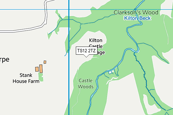 TS12 2TZ map - OS VectorMap District (Ordnance Survey) TS12 2TZ map - OS VectorMap District (Ordnance Survey)