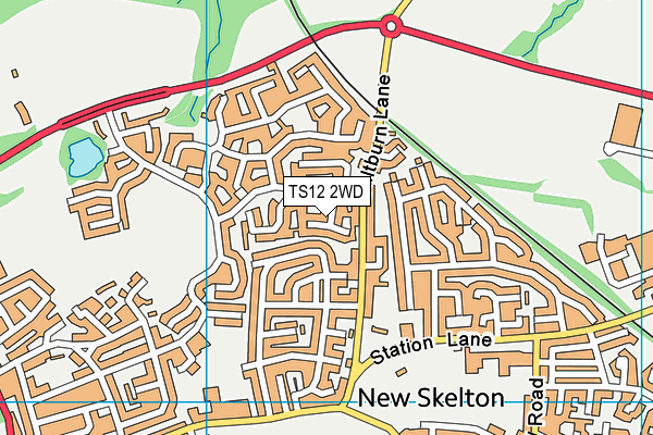 TS12 2WD map - OS VectorMap District (Ordnance Survey) TS12 2WD map - OS VectorMap District (Ordnance Survey)