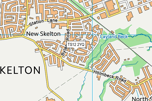 TS12 2YQ map - OS VectorMap District (Ordnance Survey) TS12 2YQ map - OS VectorMap District (Ordnance Survey)