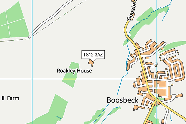 TS12 3AZ map - OS VectorMap District (Ordnance Survey) TS12 3AZ map - OS VectorMap District (Ordnance Survey)