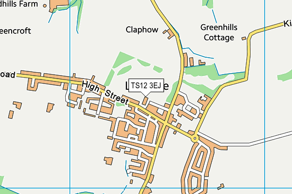 TS12 3EJ map - OS VectorMap District (Ordnance Survey) TS12 3EJ map - OS VectorMap District (Ordnance Survey)