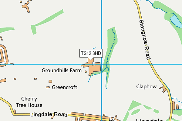 TS12 3HD map - OS VectorMap District (Ordnance Survey) TS12 3HD map - OS VectorMap District (Ordnance Survey)