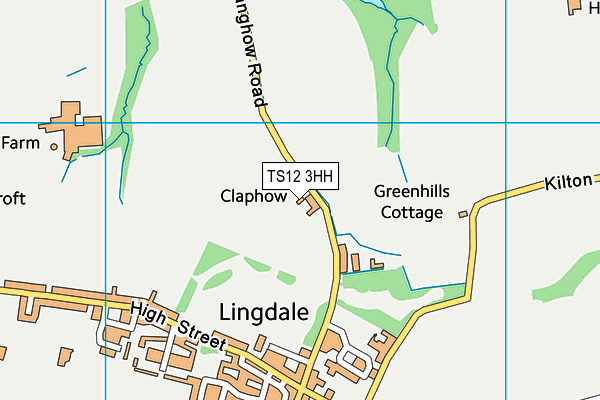 TS12 3HH map - OS VectorMap District (Ordnance Survey) TS12 3HH map - OS VectorMap District (Ordnance Survey)