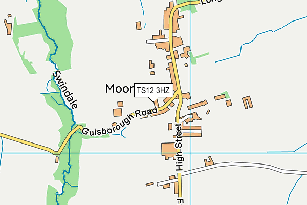 TS12 3HZ map - OS VectorMap District (Ordnance Survey) TS12 3HZ map - OS VectorMap District (Ordnance Survey)