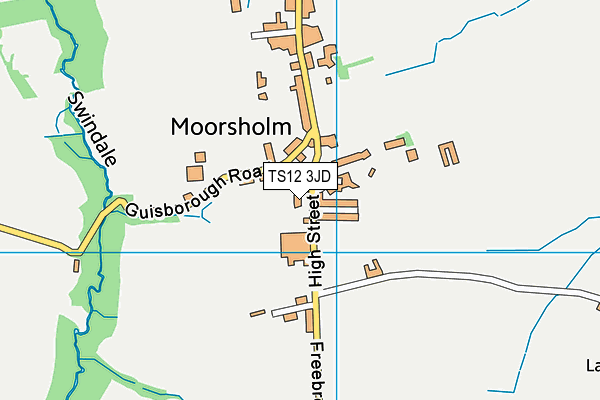 TS12 3JD map - OS VectorMap District (Ordnance Survey) TS12 3JD map - OS VectorMap District (Ordnance Survey)