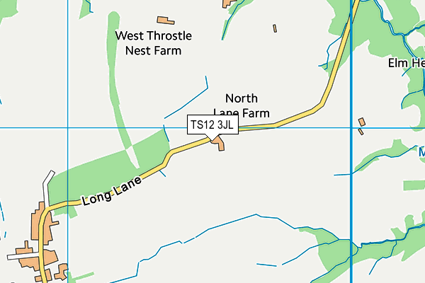 TS12 3JL map - OS VectorMap District (Ordnance Survey) TS12 3JL map - OS VectorMap District (Ordnance Survey)