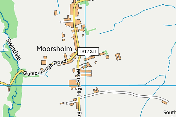 TS12 3JT map - OS VectorMap District (Ordnance Survey) TS12 3JT map - OS VectorMap District (Ordnance Survey)