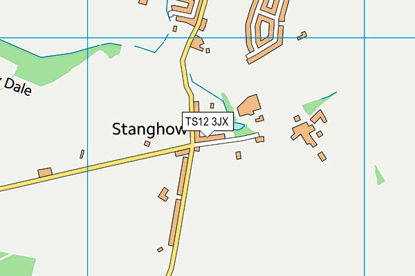 TS12 3JX map - OS VectorMap District (Ordnance Survey) TS12 3JX map - OS VectorMap District (Ordnance Survey)