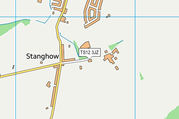 TS12 3JZ map - OS VectorMap District (Ordnance Survey)