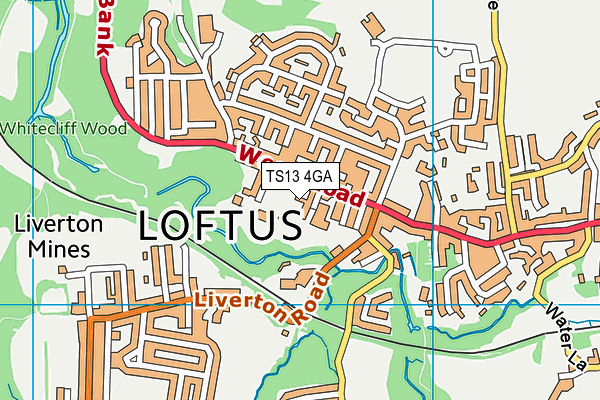 TS13 4GA map - OS VectorMap District (Ordnance Survey) TS13 4GA map - OS VectorMap District (Ordnance Survey)
