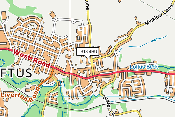 TS13 4HU map - OS VectorMap District (Ordnance Survey) TS13 4HU map - OS VectorMap District (Ordnance Survey)