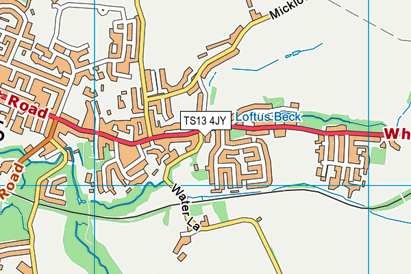 TS13 4JY map - OS VectorMap District (Ordnance Survey) TS13 4JY map - OS VectorMap District (Ordnance Survey)