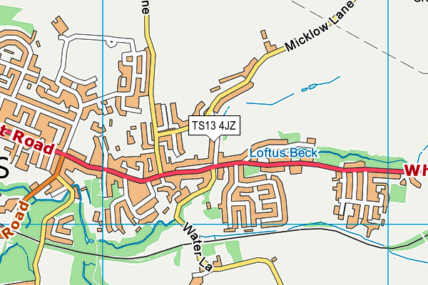 TS13 4JZ map - OS VectorMap District (Ordnance Survey) TS13 4JZ map - OS VectorMap District (Ordnance Survey)