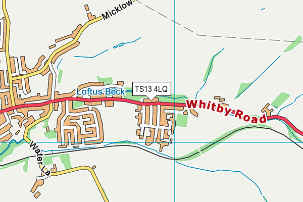TS13 4LQ map - OS VectorMap District (Ordnance Survey) TS13 4LQ map - OS VectorMap District (Ordnance Survey)
