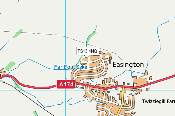 TS13 4NQ map - OS VectorMap District (Ordnance Survey) TS13 4NQ map - OS VectorMap District (Ordnance Survey)