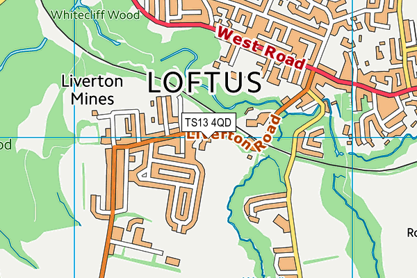 TS13 4QD map - OS VectorMap District (Ordnance Survey) TS13 4QD map - OS VectorMap District (Ordnance Survey)