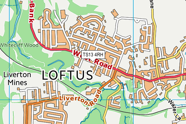 TS13 4RH map - OS VectorMap District (Ordnance Survey) TS13 4RH map - OS VectorMap District (Ordnance Survey)
