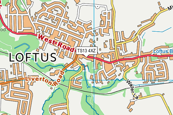 TS13 4XZ map - OS VectorMap District (Ordnance Survey) TS13 4XZ map - OS VectorMap District (Ordnance Survey)