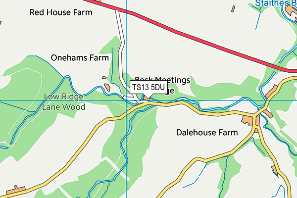 TS13 5DU map - OS VectorMap District (Ordnance Survey) TS13 5DU map - OS VectorMap District (Ordnance Survey)