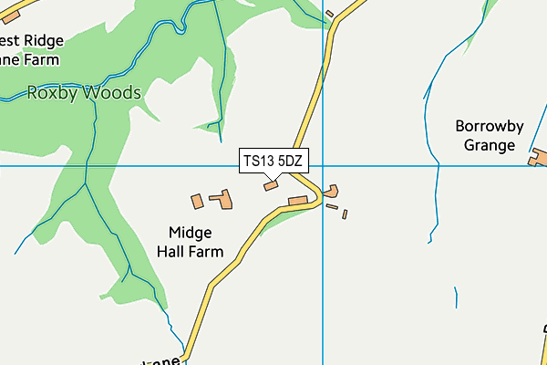 TS13 5DZ map - OS VectorMap District (Ordnance Survey) TS13 5DZ map - OS VectorMap District (Ordnance Survey)