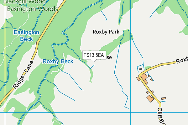 TS13 5EA map - OS VectorMap District (Ordnance Survey) TS13 5EA map - OS VectorMap District (Ordnance Survey)
