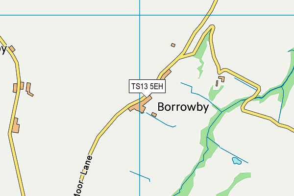 TS13 5EH map - OS VectorMap District (Ordnance Survey) TS13 5EH map - OS VectorMap District (Ordnance Survey)