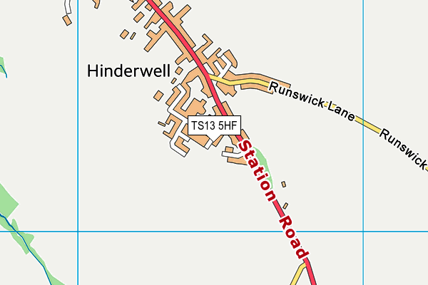 TS13 5HF map - OS VectorMap District (Ordnance Survey) TS13 5HF map - OS VectorMap District (Ordnance Survey)