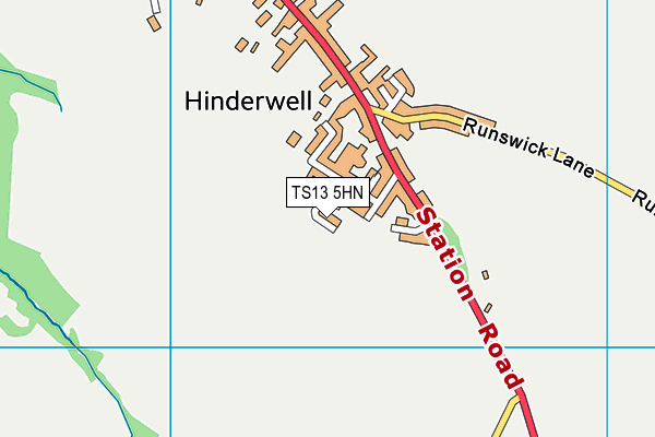 TS13 5HN map - OS VectorMap District (Ordnance Survey) TS13 5HN map - OS VectorMap District (Ordnance Survey)