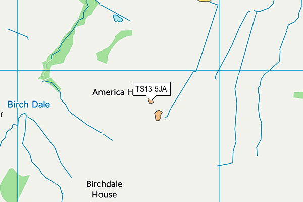 TS13 5JA map - OS VectorMap District (Ordnance Survey) TS13 5JA map - OS VectorMap District (Ordnance Survey)
