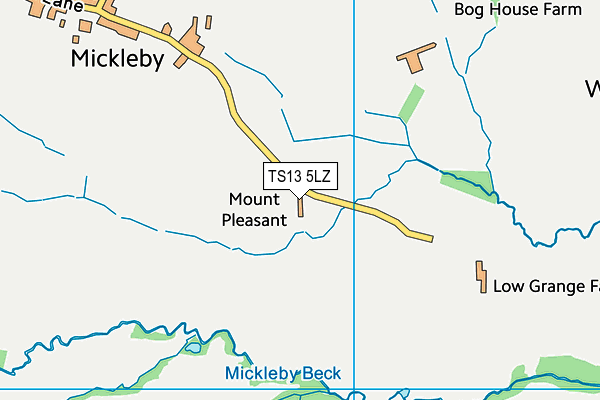 TS13 5LZ map - OS VectorMap District (Ordnance Survey) TS13 5LZ map - OS VectorMap District (Ordnance Survey)