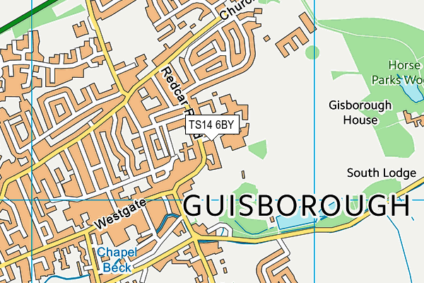 TS14 6BY map - OS VectorMap District (Ordnance Survey) TS14 6BY map - OS VectorMap District (Ordnance Survey)