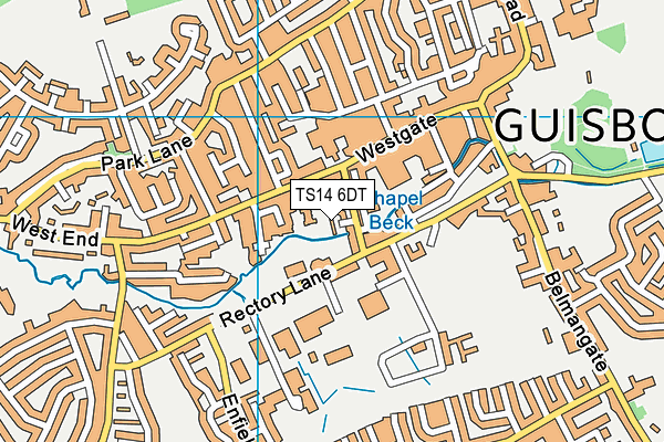 TS14 6DT map - OS VectorMap District (Ordnance Survey) TS14 6DT map - OS VectorMap District (Ordnance Survey)