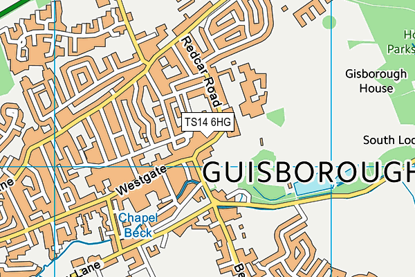 TS14 6HG map - OS VectorMap District (Ordnance Survey) TS14 6HG map - OS VectorMap District (Ordnance Survey)