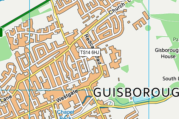 TS14 6HJ map - OS VectorMap District (Ordnance Survey) TS14 6HJ map - OS VectorMap District (Ordnance Survey)