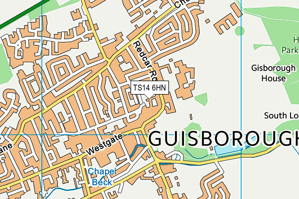 TS14 6HN map - OS VectorMap District (Ordnance Survey) TS14 6HN map - OS VectorMap District (Ordnance Survey)