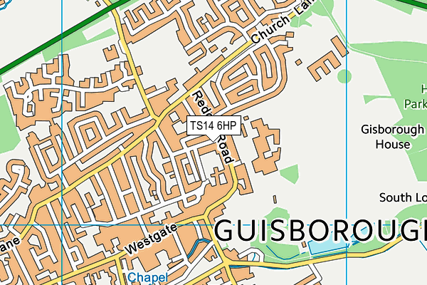 TS14 6HP map - OS VectorMap District (Ordnance Survey) TS14 6HP map - OS VectorMap District (Ordnance Survey)