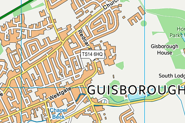 TS14 6HQ map - OS VectorMap District (Ordnance Survey) TS14 6HQ map - OS VectorMap District (Ordnance Survey)