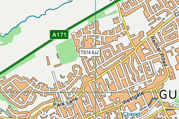 TS14 6JJ map - OS VectorMap District (Ordnance Survey) TS14 6JJ map - OS VectorMap District (Ordnance Survey)