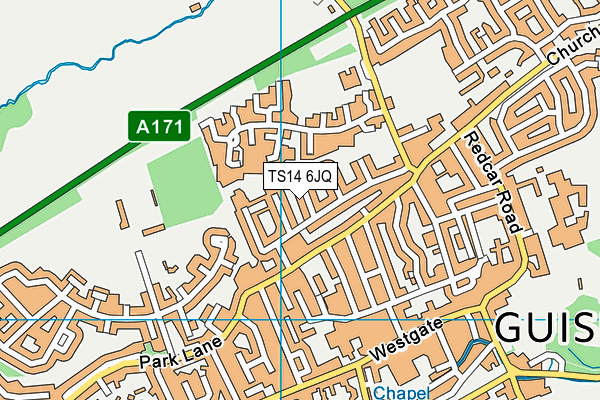 TS14 6JQ map - OS VectorMap District (Ordnance Survey) TS14 6JQ map - OS VectorMap District (Ordnance Survey)