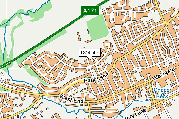 TS14 6LF map - OS VectorMap District (Ordnance Survey) TS14 6LF map - OS VectorMap District (Ordnance Survey)