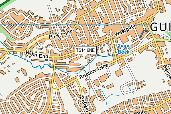 TS14 6NE map - OS VectorMap District (Ordnance Survey) TS14 6NE map - OS VectorMap District (Ordnance Survey)