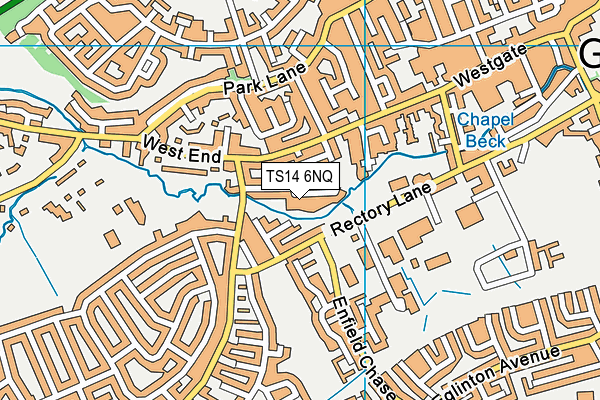 TS14 6NQ map - OS VectorMap District (Ordnance Survey) TS14 6NQ map - OS VectorMap District (Ordnance Survey)